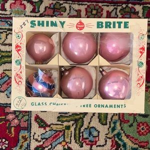 Mercury Glass SHINY BRITE VINTAGE CHRISTMAS TREE ORNAMENTS
